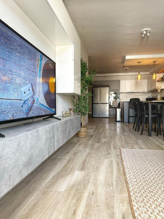 TV a/nebo společenská místnost v ubytování Serenity Apartment