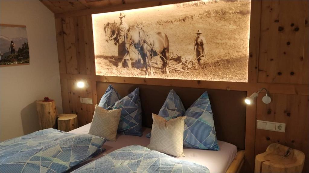 Postel nebo postele na pokoji v ubytování Groneshof-Urlaub am Bauernhof