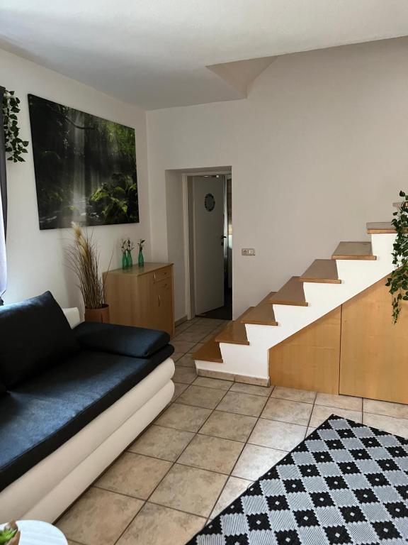 Posezení v ubytování Ferienwohnung Eden