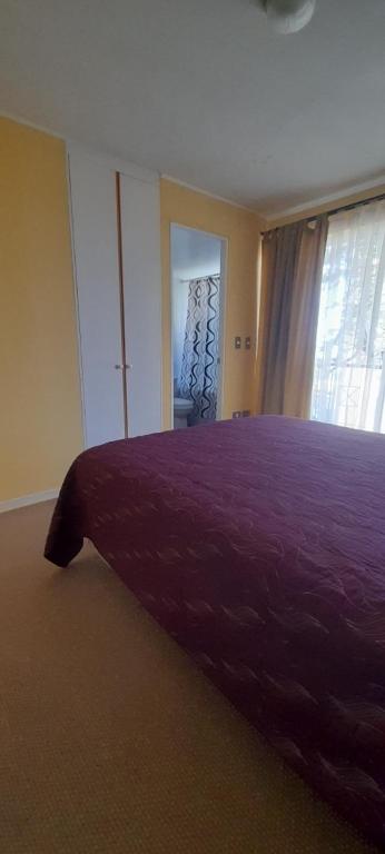 Postel nebo postele na pokoji v ubytování Departamento altos de mirasol II, Algarrobo