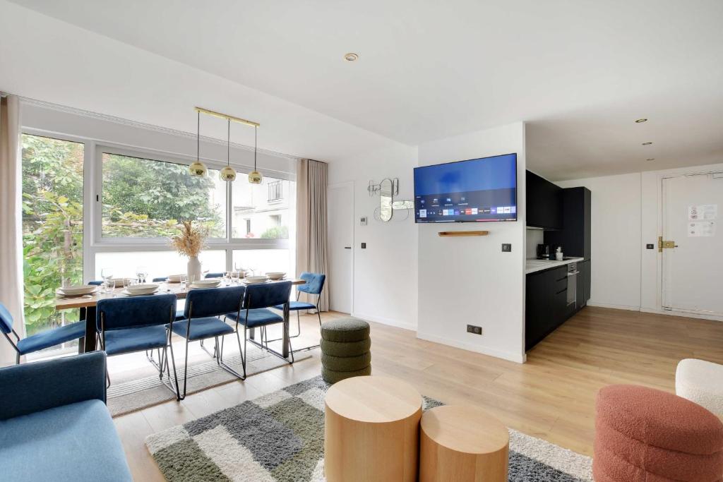 Kuchyňa alebo kuchynka v ubytovaní Incroyable appartement - 3BR-8P - Pl de la Nation