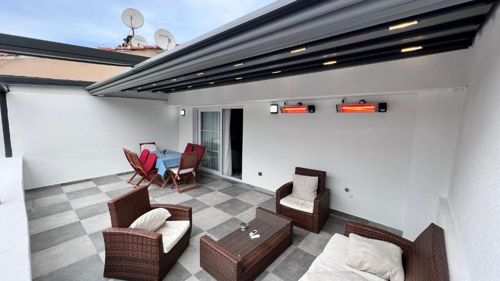 Posezení v ubytování Merkuri apartments