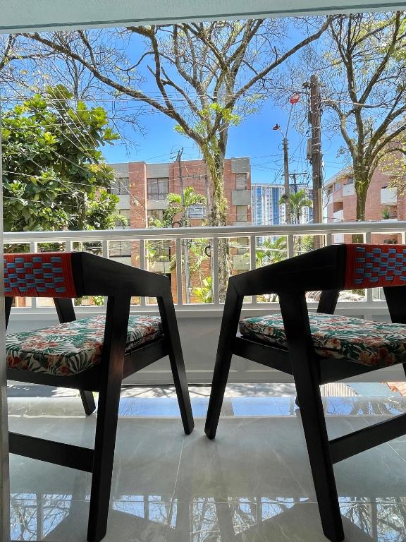 Balkón nebo terasa v ubytování Cal Bed & Breakfast Ibague