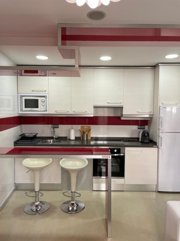 Kuchyň nebo kuchyňský kout v ubytování Duplex en Casco Histórico