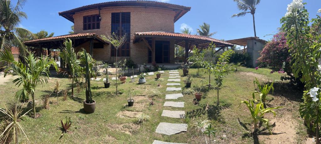 Zahrada ubytování Casa Tijolinho - Barro Pret0, Aquiraz