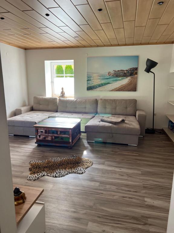 Posezení v ubytování Ferienwohnung Eden