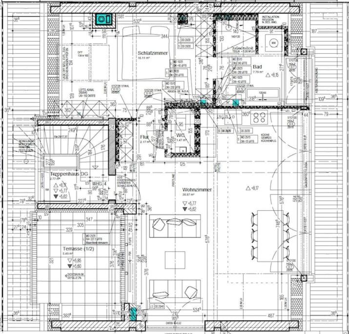Planlösningen för Neubau stilvolle Dachgeschoss City Wohnung