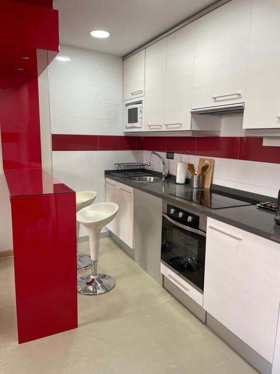 Kuchyň nebo kuchyňský kout v ubytování Duplex en Casco Histórico