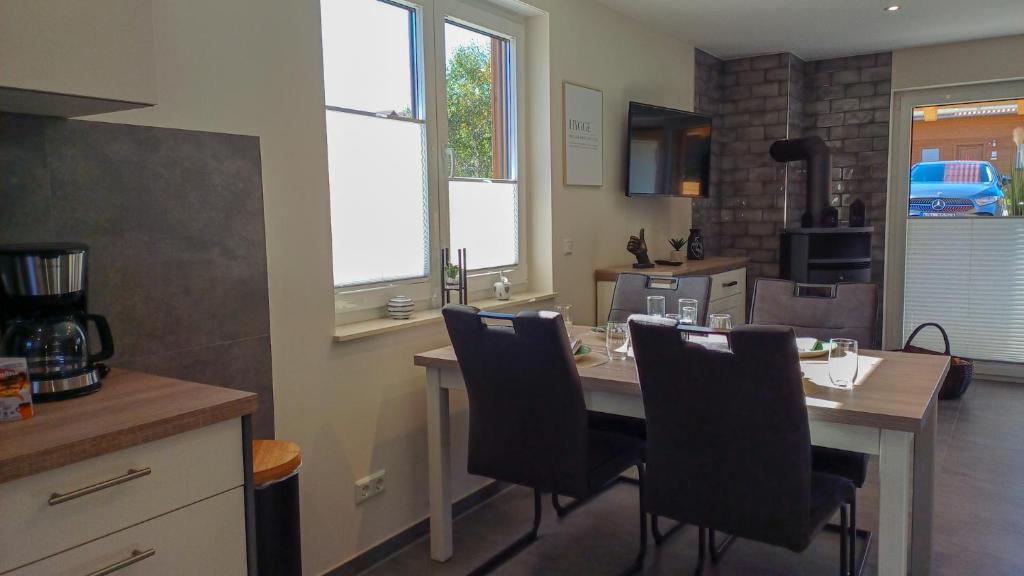 Kuchyň nebo kuchyňský kout v ubytování Premiumhaus Hygge