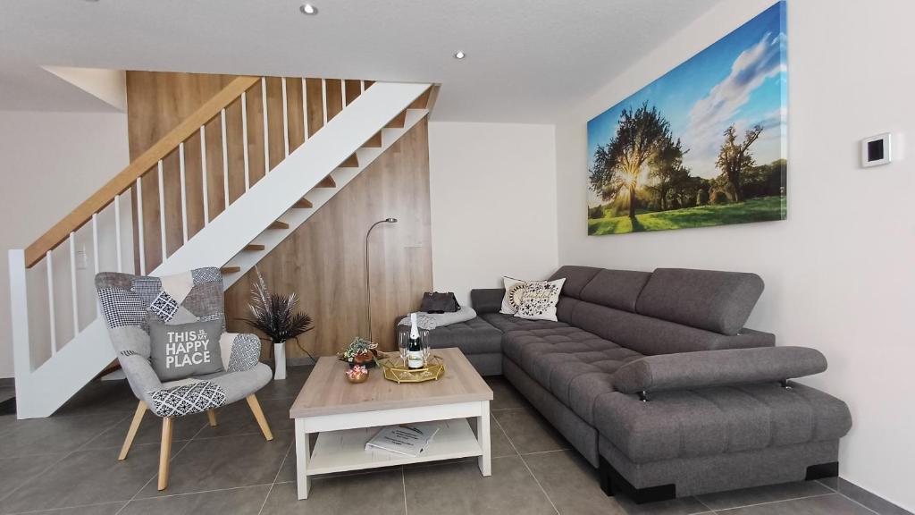Posezení v ubytování Premiumhaus Hygge