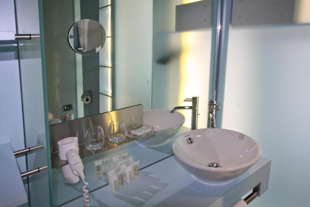 Koupelna v ubytování Hotel Cristal Design