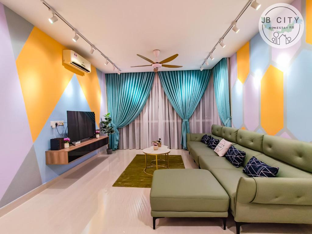Posezení v ubytování Medini Signature Suites by RR JBcity