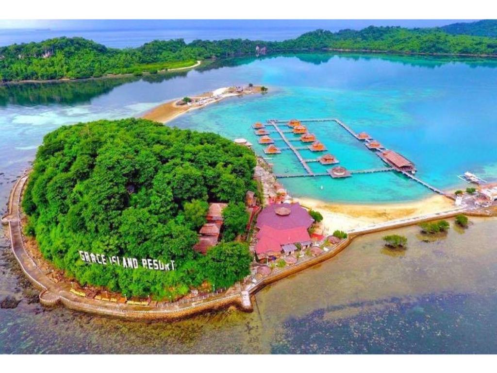 A bird's-eye view of Grace Island Resort by Cocotel