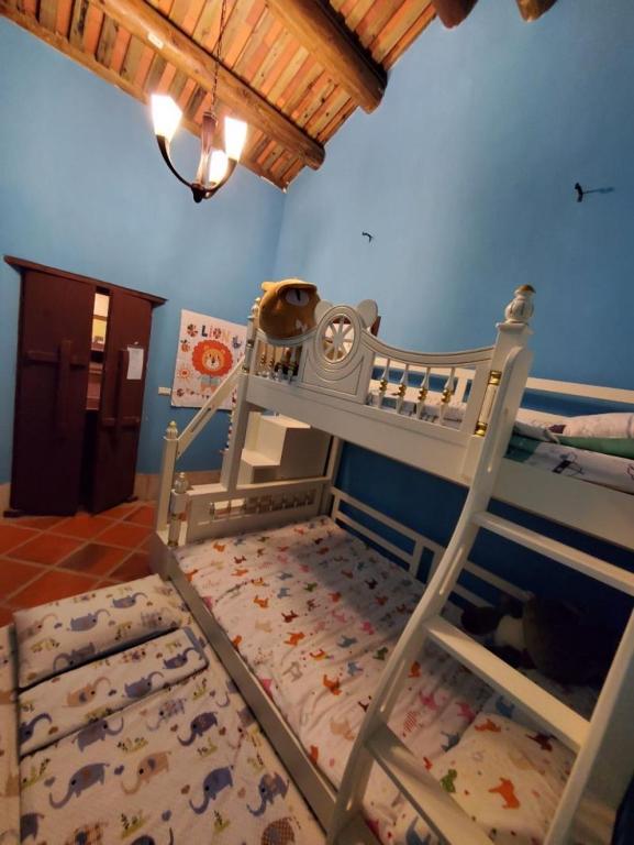 Postel nebo postele na pokoji v ubytování 歇會兒民宿兒童館