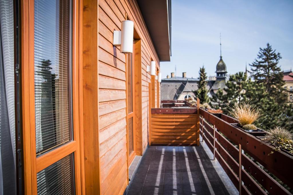 Balkón nebo terasa v ubytování Hotel Elegance