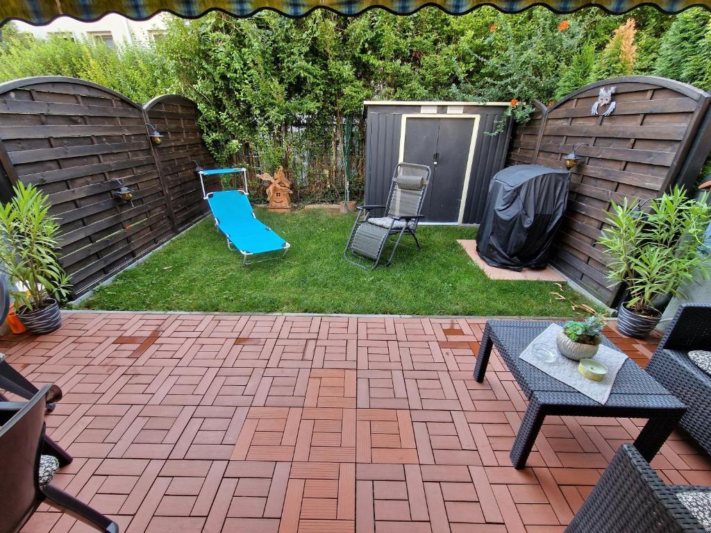 Zahrada ubytování Rozina Apartman