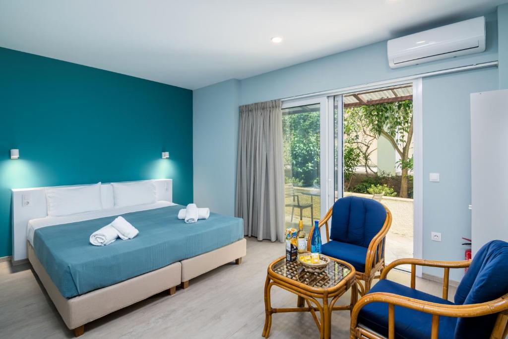 Postel nebo postele na pokoji v ubytování Helion Apartments