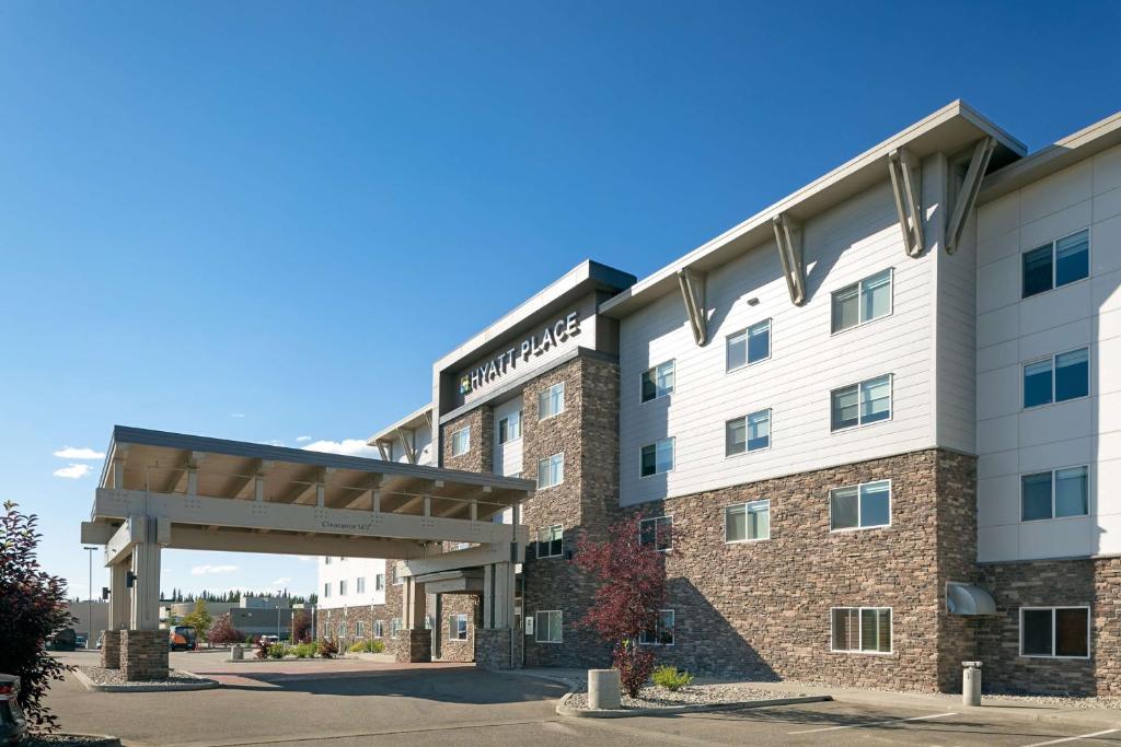 a rendering of the front of a hotel at Hyatt Place Fairbanks in Fairbanks