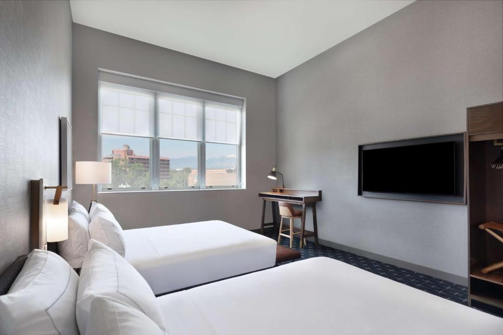 The Slate Hotel Denver Downtown, Tapestry by Hilton - Chambre Queen Avec Deux Lits Queen Et Vue En Montagne