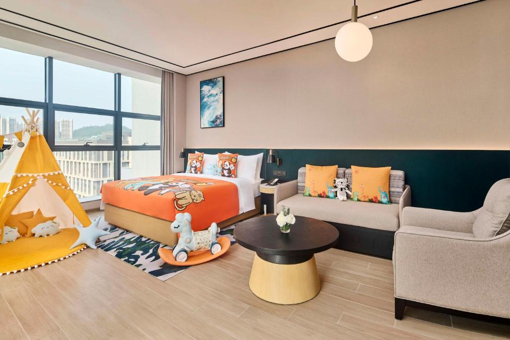 Posezení v ubytování Hilton Garden Inn Zhuhai Jinan University