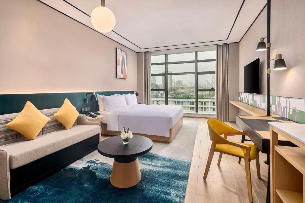 Posezení v ubytování Hilton Garden Inn Zhuhai Jinan University