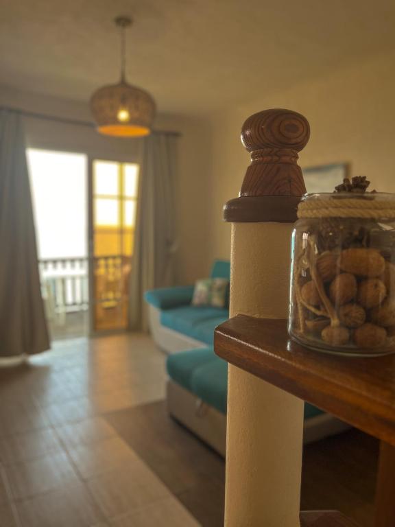 A seating area at Beautiful Apartment Altamar