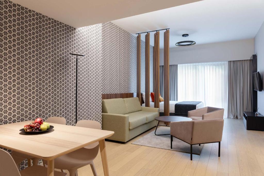 Posezení v ubytování The Central Kirchberg - Smart ApartHotel