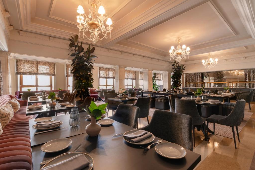 Restaurace v ubytování UMusic Hotel Madrid