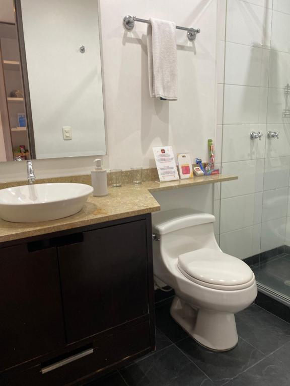 Koupelna v ubytování Hotel 104 Art Suites