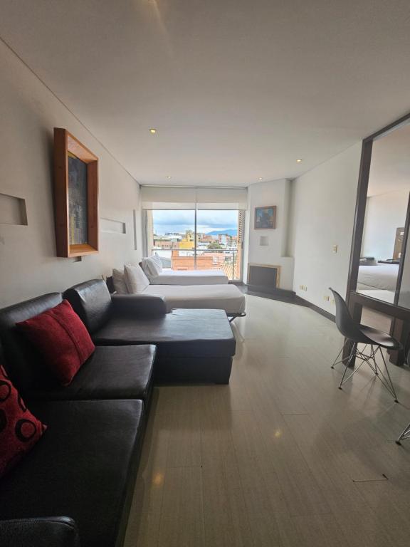 Posezení v ubytování Hotel 104 Art Suites