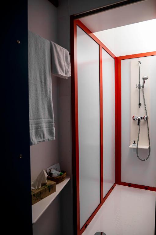 Koupelna v ubytování Abalon Hotel ideal