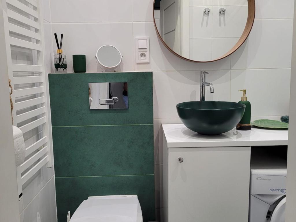 Kúpeľňa v ubytovaní Apartament Zielona Przystań Gdańsk