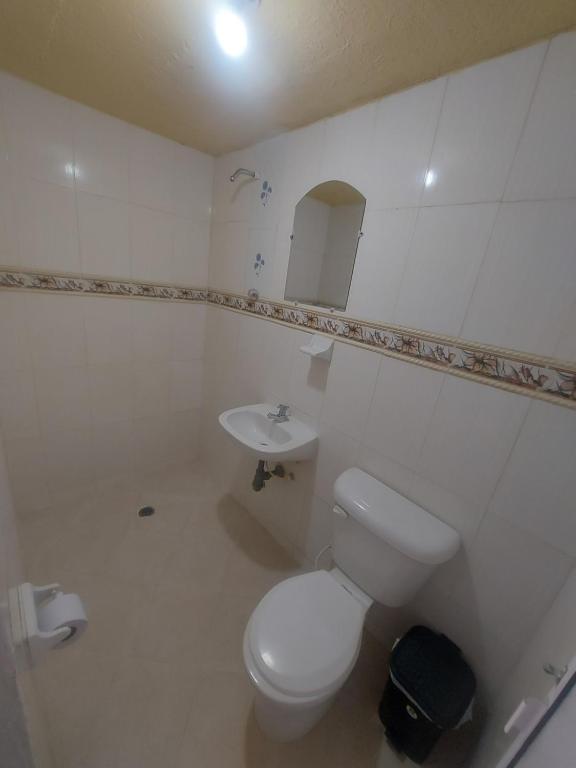 Koupelna v ubytování Hotel Campestre Diamante Real