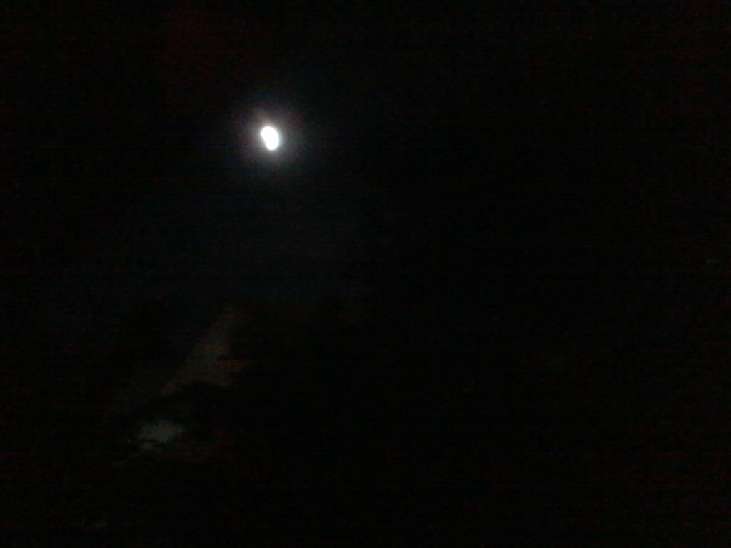 a full moon in the sky at night at Patricia in Criciúma