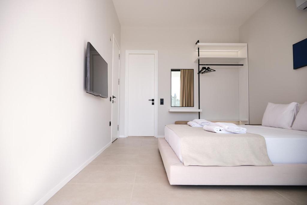 Кровать или кровати в номере Ashta Nordic Suite