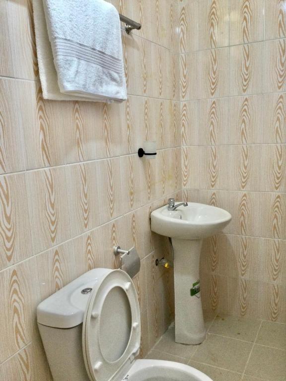 Koupelna v ubytování Milimani Comfort