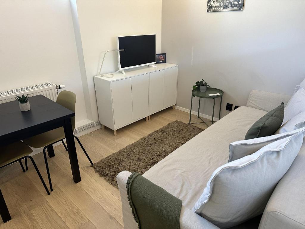 TV a/nebo společenská místnost v ubytování Small 2 room Apartment in Sollentuna