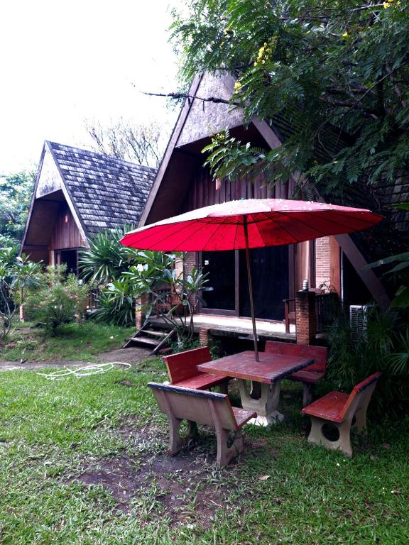 Zahrada ubytování Pai Kiniman Resort