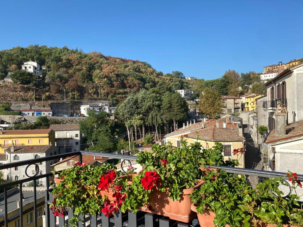 Vista generica sulle montagne o vista sulle montagne dall'interno del bed & breakfast