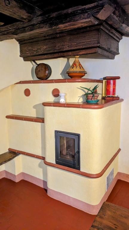 Kuchyň nebo kuchyňský kout v ubytování B&B Piccolo Tibet