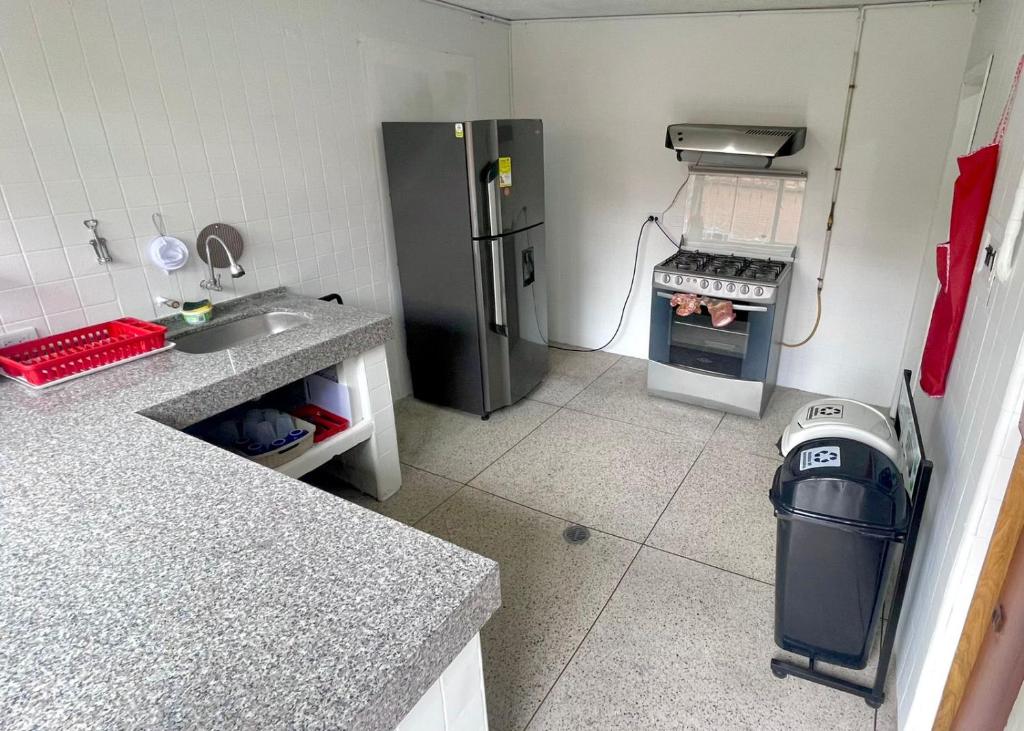 Eldhús eða eldhúskrókur á Casa Bianca