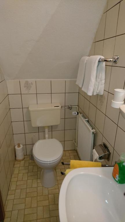 Koupelna v ubytování Quellenhof Altenau