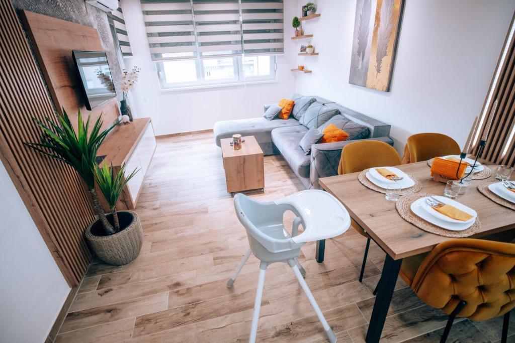 Posezení v ubytování Apartman Lux-besplatno korišćenje zasebne garaže