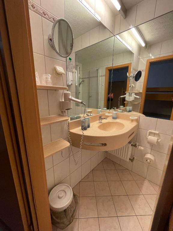 Koupelna v ubytování Casa Köstner