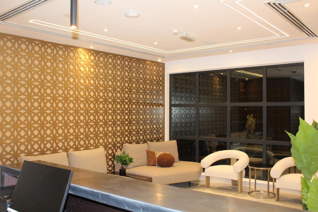 Posezení v ubytování Duqm Express Hotel