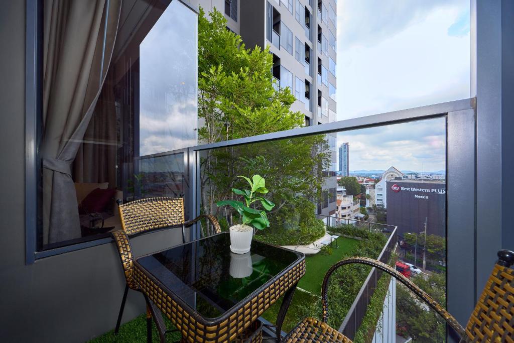 Balkón nebo terasa v ubytování Pattaya North Apartments ONCE - by Hilton group