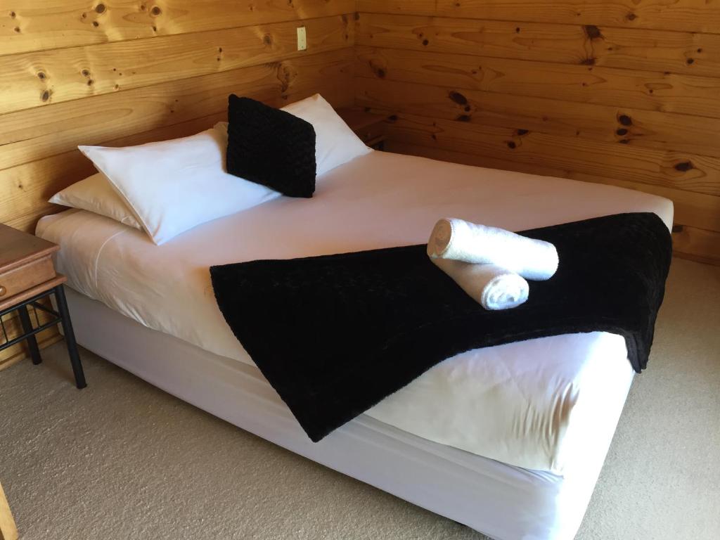 Postel nebo postele na pokoji v ubytování Edgewater Motel