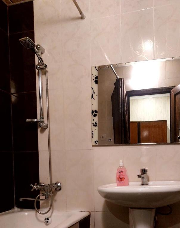 Koupelna v ubytování Guest House Borjomi