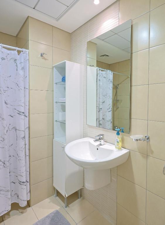 Koupelna v ubytování EliteRetreat - SeaView - Gym & Pool Access - Reem Island