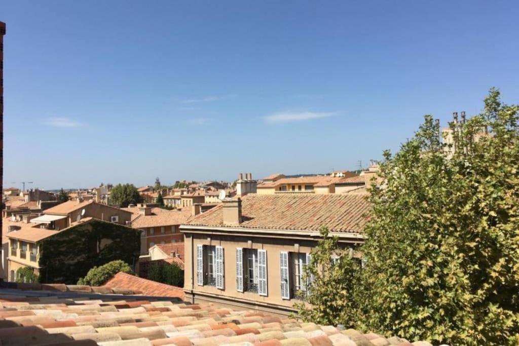 widok na miasto z dachu domu w obiekcie L'Aixtra ! Cosy en centre ville historique d'Aix w Aix-en-Provence